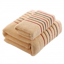 2 Piece Luxury Cotton Soft Hotel/Spa Bath Towel Bath Sheets,Khaki
