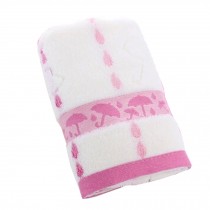 Sets of 2 Umbrella Luxury Cotton Soft Towels Strong Absorbency Towels, Pink