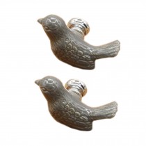 Set Of 2 Home Peace Dove Ceramic Drawer Pull Handles Cabinet Knobs