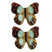 1 Pair Beautiful Butterfly Cabinet Knobs Drawer Pull Handles,No.4
