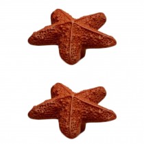 Set Of 2 Ocean Style Drawer Pull Handles Cabinet Knobs, Starfish