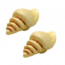 2Pcs Children's Room Handles Drawer Handle Cabinet Knobs, Conch