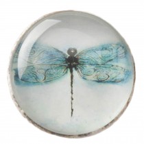 Creative Drawer/Cabinet Pull Handles Alloy Cabinet Knobs, Blue Dragonfly