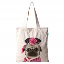 Lovely Dog Handbag Canvas Bag Single Shoulder Bag Eco Bag,No.5