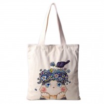 Cute Cat Canvas Bag Single Shoulder Handbag  Eco Bag,No.10