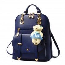 Ladies Elegant Backpack Shoulder Bag School Fashion Bag, Royal blue