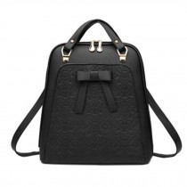Fashion Backpack Shoulder Bag School Backpack For Ladies, Black