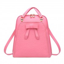 Fashion Backpack Shoulder Bag School Backpack For Ladies, Pink