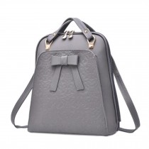 Fashion Backpack Shoulder Bag School Backpack For Ladies, Grey