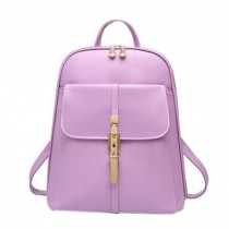 Women's Leisure Backpack Shoulder Bag School Backpack, Light Purple