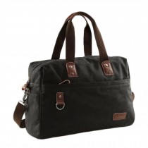 Fashion Vintage Shoulder Bag Canvas Bag Messenger Bag Postman Bag, Black