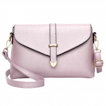 Womens Fashion Handbag Purse Messenger Bag Shoulder Bag, Light Purple