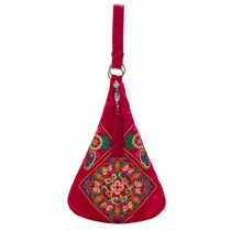 Ethnic Customs Handbag Messenger Bag Shoulder Bag for Women, Red