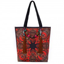 Womens Ethnic Customs Shoulder Bag Handbag Hand Bag, Orange