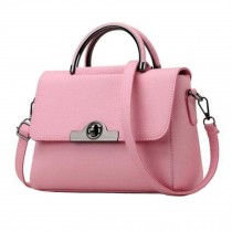 Fashion Elegant Handbag Shoulder Bag Purse Crossbody Bag PU Leather, Pink