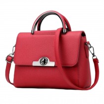 Fashion Elegant Handbag Shoulder Bag Purse Crossbody Bag PU Leather, Wine