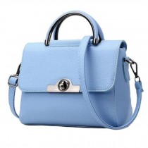 Fashion Elegant Handbag Shoulder Bag Purse Crossbody Bag PU Leather, Blue