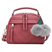 Women Fashion PU Leather Handbag Shoulder Bag Tote Purse Ladies Bag, A