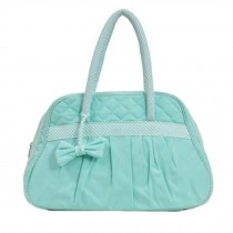 Durable Fashion Shoulder Bag Handbag Canvas Bag Purse for Girls, Light Blue