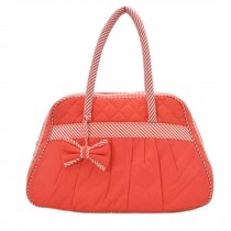 Durable Fashion Shoulder Bag Handbag Canvas Bag Purse for Girls, Water-melon red
