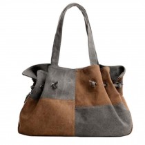Womens Stylish Canvas Handbag Shoulder Hand Bag Purse Tote Bag, B