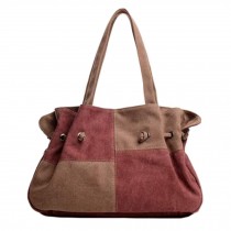 Womens Stylish Canvas Handbag Shoulder Hand Bag Purse Tote Bag, D