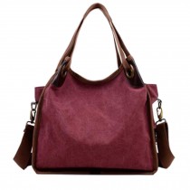 Large Capacity Canvas Shoulder Handbag Crossbody Bag Shopping Bag Tote Bag, A