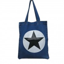 Handmade Cowboy Bag, Simple Washing Canvas Bags, Shopping Bag, C