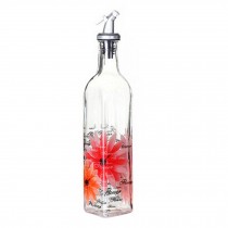 Beautiful Painted Glass Oil Dispenser Oil & Vinegar Bottle Oil Container, C