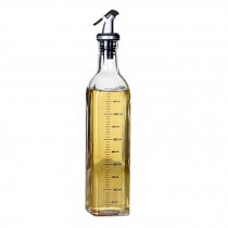 Practical Scale Glass Oil & Vinegar Bottle Oil Dispenser Oil Container, F