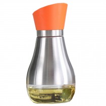 Stainless Steel Household Glass Oil Jar Oil & Vinegar Bottle Cruet, Orange