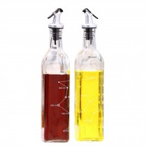 2PCS Creative Oil Jar Cruet Vinegar Bottle Glass Bottle Oil Container, NO.11