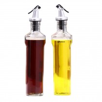2PCS Household Glass Bottle Oil Container Oil Jar Vinegar Bottle, NO.14