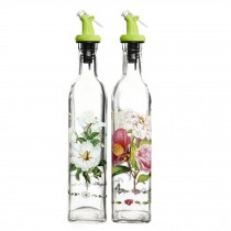 2PCS Flower Glass Bottle Oil Jar Vinegar Bottle Oil Dispenser, NO.21