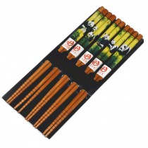 Chinese Traditional Bamboo Chopsticks With Panda Pattern