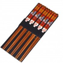 Chinese Traditional Bamboo Chopsticks With Wedding Pattern