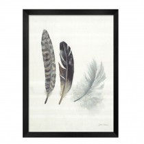 Home Accessories Feather Design Picture Black Frame