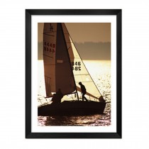 Home Accessories Sailing Boat Picture Black Frame