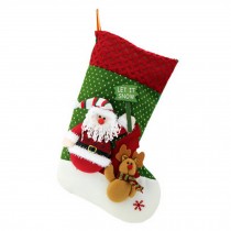 17" Christmas Stocking Tree Hanging Xmas Decoration Santa Claus Stocking Gift M