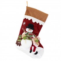 17" Christmas Stocking Tree Hanging Xmas Decoration Santa Claus Stocking Gift U