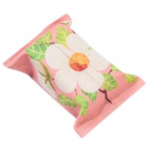 Home/Office Linen Tissue Box Tissue Cover Paper Holders Flower Pattern, NO.4