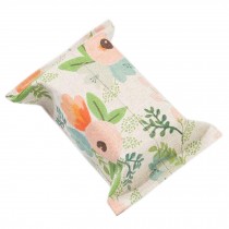 Home/Office Linen Tissue Box Tissue Cover Paper Holders Flower Pattern, NO.7