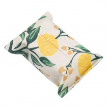 Home/Office Linen Tissue Box Tissue Cover Paper Holders Flower Pattern, NO.9