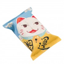 Lovely Cat Pattern Linen Tissue Box Tissue Cover Paper Holders, NO.5