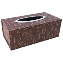 Fashion Tissue Box Rectangle Home/Office Tissue Holders Chinoiserie Brown
