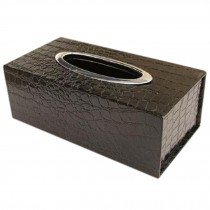 Fashion Tissue Box Rectangle Home/Office Tissue Holders Crozzling Black