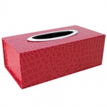 Fashion Tissue Box Rectangle Home/Office Tissue Holders Crozzling Red