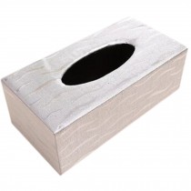 Fashion Tissue Box Home/Office Rectangle Napkin Box Tissue Holders Wave White