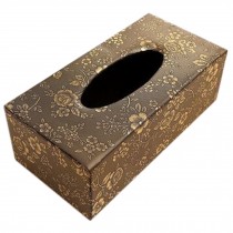 Fashion Tissue Box Home/Office Rectangle Napkin Cover Case Tissue Holders Golden