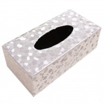 Fashion Tissue Box Napkin Case Tissue Holders for Home Office Car Stone White